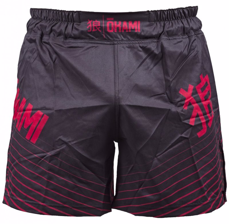 Okami kanji Fightshorts -black